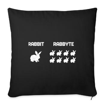 Cybersecurity Engineer Helpdesk Support Funny - Sofa pillowcase 17,3'' x 17,3'' (45 x 45 cm) - black - Front
