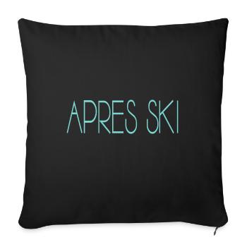 Apres Ski - Sofakissenbezug 45 x 45 cm - Schwarz - Vorne