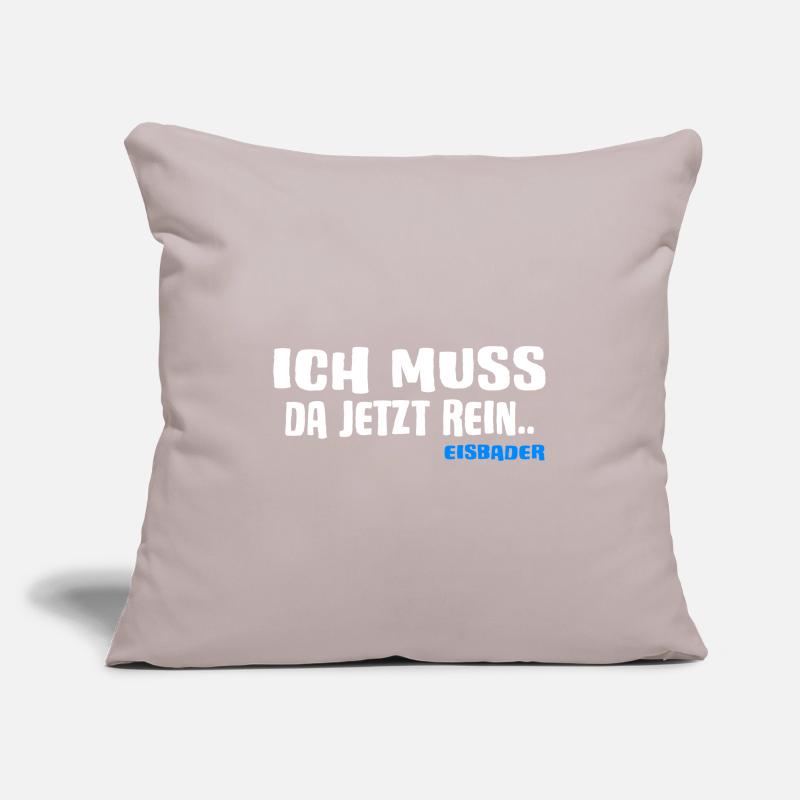 Eisbader Winterschwimmer ICEBATH CHALLENGE eisloch Sofakissenbezug 45 x 45 cm