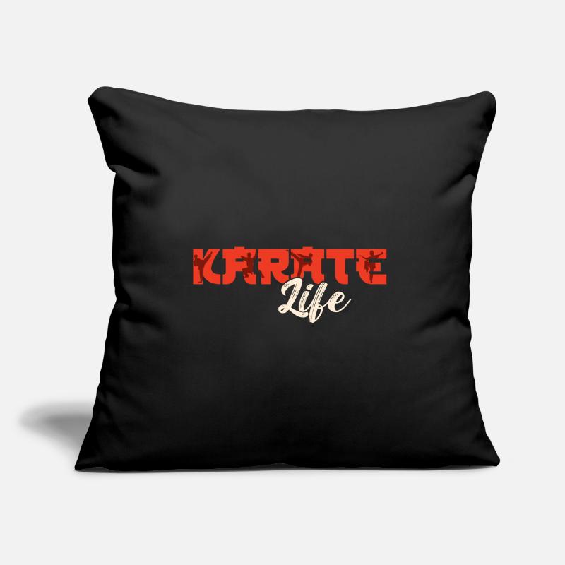 Karate Black Belt Gi Uniform Sofakissenbezug 45 x 45 cm