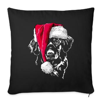 NOVA SCOTIA DUCK TOLLING RETRIEVER Noël - Housse de coussin décorative 45 x 45 cm - noir - Devant
