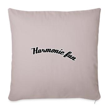 Harmonie fan - Sofakissenbezug 45 x 45 cm - helles Taupe - Vorne