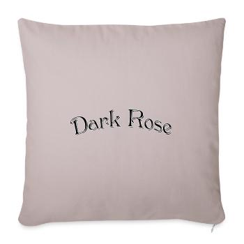Rose foncée - Housse de coussin décorative 45 x 45 cm - taupe clair - Devant