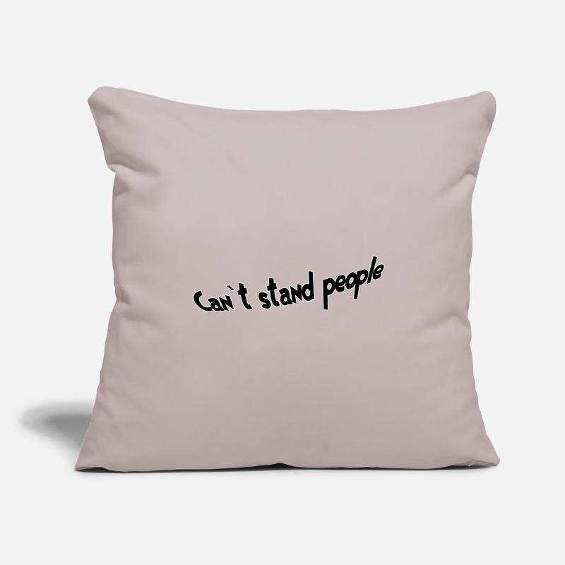 Je ne supporte pas les gens Housse de coussin décorative 45 x 45 cm