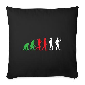 Drôle de fléchettes Fléchettes cadeaux - Housse de coussin décorative 45 x 45 cm - noir - Devant