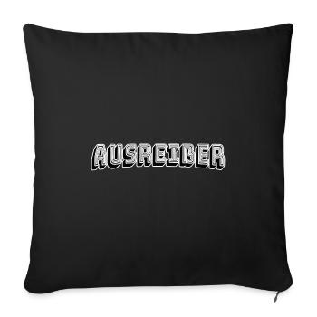 Ausreißer - Sofakissenbezug 45 x 45 cm - Schwarz - Vorne