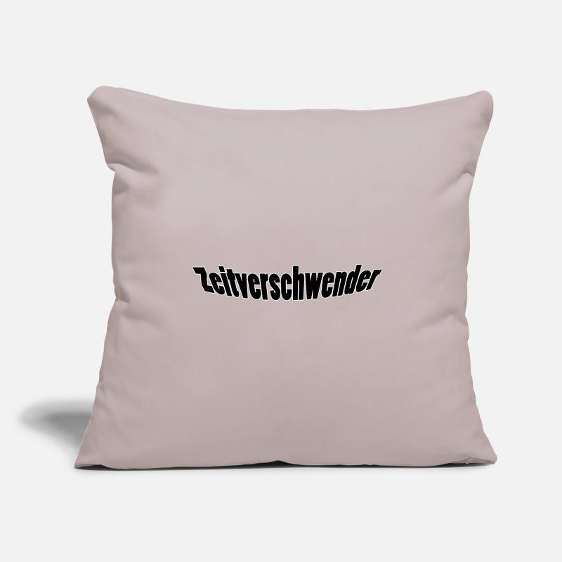 Perte de temps Housse de coussin décorative 45 x 45 cm