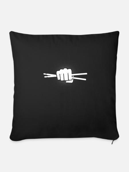 Beste Drummer Drummers Faust Geschenk - Sofakissenbezug 45 x 45 cm - Schwarz
