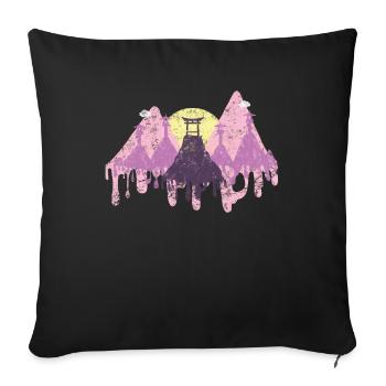 China Asian Landscape Vintage Traveling - Sofa pillowcase 17,3'' x 17,3'' (45 x 45 cm) - black - Front