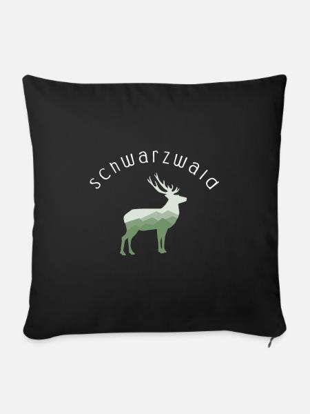 Schwarzwald Schwarzwald - Sofakissenbezug 45 x 45 cm - Schwarz