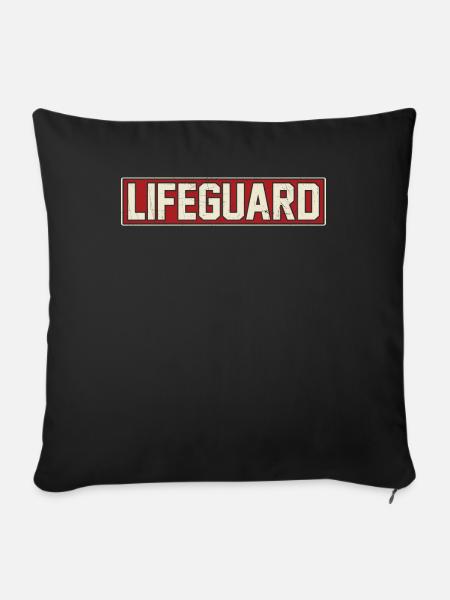 Lifeguard Swimmer - Sofakissenbezug 45 x 45 cm - Schwarz