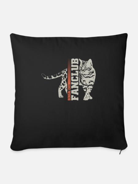 Bengal cat - Sofakissenbezug 45 x 45 cm - Schwarz