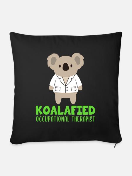 OCCUPATIONAL THERAPIST - Sofakissenbezug 45 x 45 cm - Schwarz
