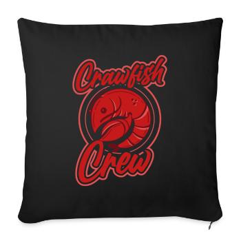 Crawfish Cajun & Crawfish Lobster Cooking - Sofa pillowcase 17,3'' x 17,3'' (45 x 45 cm) - black - Front