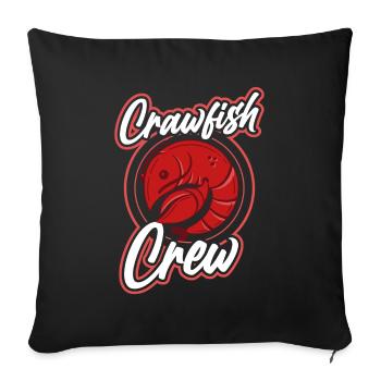 Crawfish Cajun & Crawfish Lobster Cooking - Sofa pillowcase 17,3'' x 17,3'' (45 x 45 cm) - black - Front