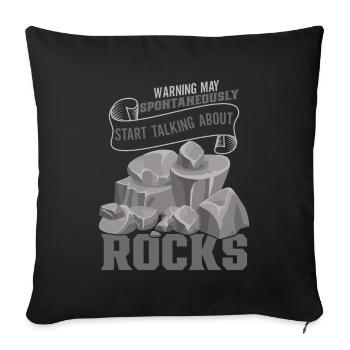 Geology - Sofa pillowcase 17,3'' x 17,3'' (45 x 45 cm) - black - Front