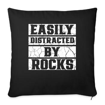Geologist - Sofa pillowcase 17,3'' x 17,3'' (45 x 45 cm) - black - Front