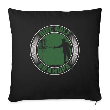 Frisbee - Housse de coussin décorative 45 x 45 cm - noir - Devant