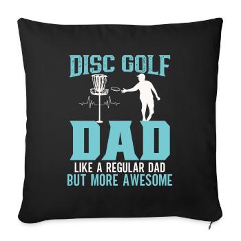 Frisbee Player Disc Golf Frisbee Competition - Housse de coussin décorative 45 x 45 cm - noir - Devant