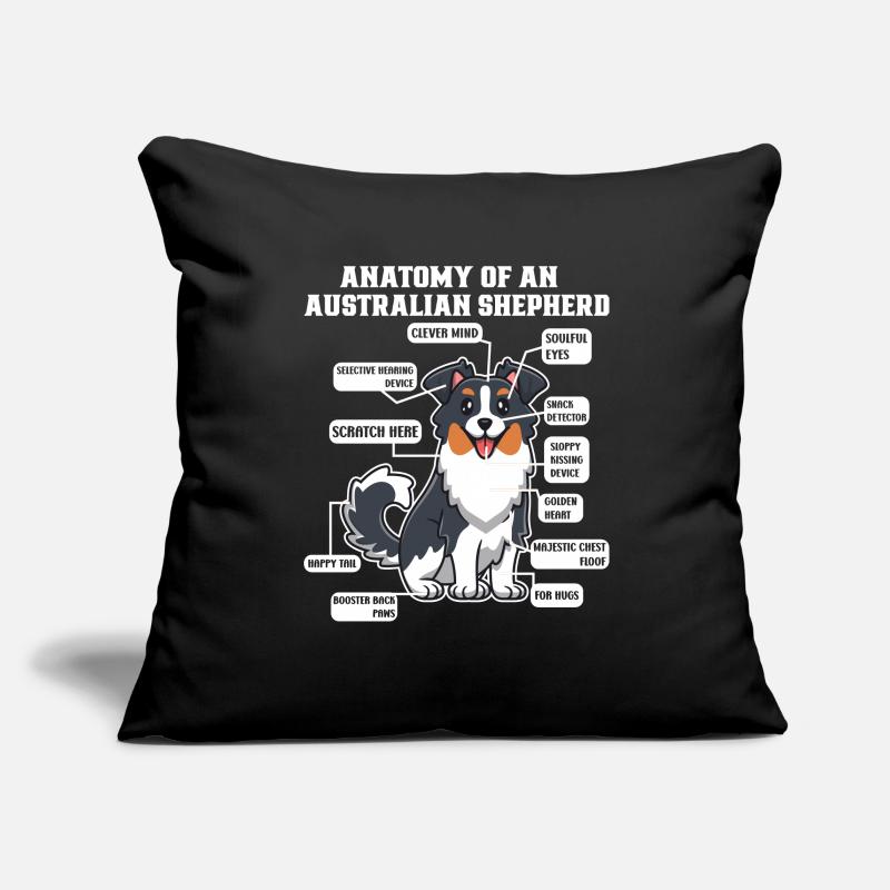 Australian Shepherd Aussie Dad Aussie Mom Sofa pillowcase 17,3'' x 17,3'' (45 x 45 cm)