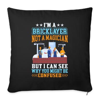 Mason Mason Mas - Sofa pillowcase 17,3'' x 17,3'' (45 x 45 cm) - black - Front
