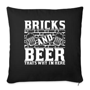 Mason Mason Mas - Sofa pillowcase 17,3'' x 17,3'' (45 x 45 cm) - black - Front