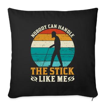 Blindness consciousness Blind by law - Sofa pillowcase 17,3'' x 17,3'' (45 x 45 cm) - black - Front