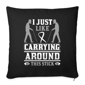 Blindness consciousness Blind by law - Sofa pillowcase 17,3'' x 17,3'' (45 x 45 cm) - black - Front