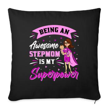 Stepmother - Sofa pillowcase 17,3'' x 17,3'' (45 x 45 cm) - black - Front