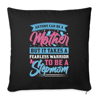 Stepmother - Sofa pillowcase 17,3'' x 17,3'' (45 x 45 cm) - black - Front