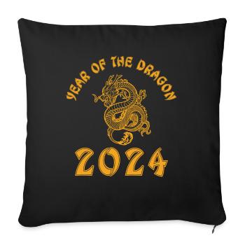Chinesisches Neujahr Drache China Asian I Geschenk - Sofakissenbezug 45 x 45 cm - Schwarz - Vorne