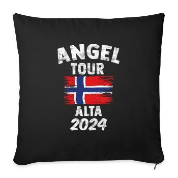 ALTA 2024 - Angel Tour Norway Gift - Sofa pillowcase 17,3'' x 17,3'' (45 x 45 cm) - black - Front
