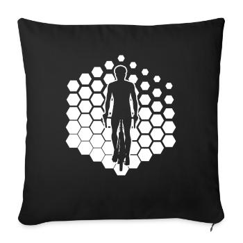 Bicycle Bicycle Cycling Bike Cycling Cycling - Sofa pillowcase 17,3'' x 17,3'' (45 x 45 cm) - black - Front