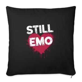 Toujours Emo ! Emo Goth Alternative - Housse de coussin décorative 45 x 45 cm - noir - Devant