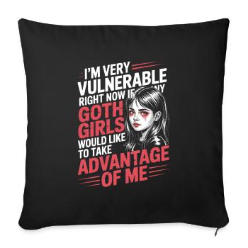 Goth Girl Sarcastic Goth Mommy Quote - Sofa pillowcase 17,3'' x 17,3'' (45 x 45 cm) - black - Front