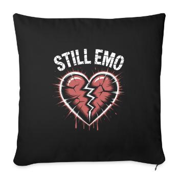 Still emo! Goth Emo Alternative Aesthetic - Sofa pillowcase 17,3'' x 17,3'' (45 x 45 cm) - black - Front