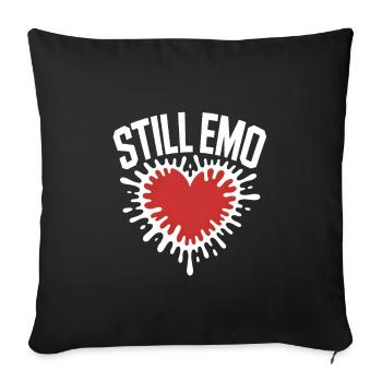 Still emo! Goth Emo Alternative Aesthetic - Sofa pillowcase 17,3'' x 17,3'' (45 x 45 cm) - black - Front