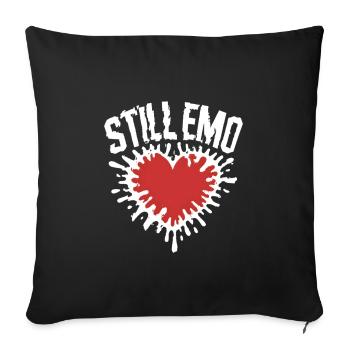 Still emo! Goth Emo Alternative Aesthetic - Sofa pillowcase 17,3'' x 17,3'' (45 x 45 cm) - black - Front