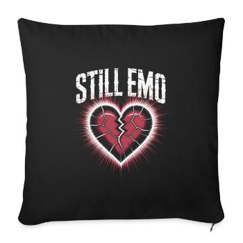 Still emo! Goth Emo Alternative Aesthetic - Sofa pillowcase 17,3'' x 17,3'' (45 x 45 cm) - black - Front