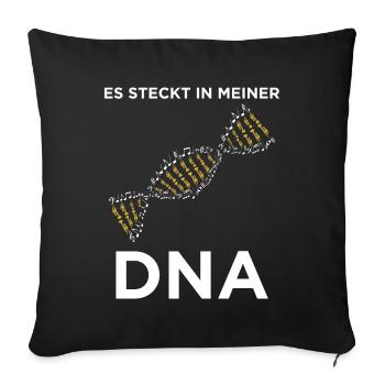 C'est dans mon joueur de trompette ADN - Housse de coussin décorative 45 x 45 cm - noir - Devant
