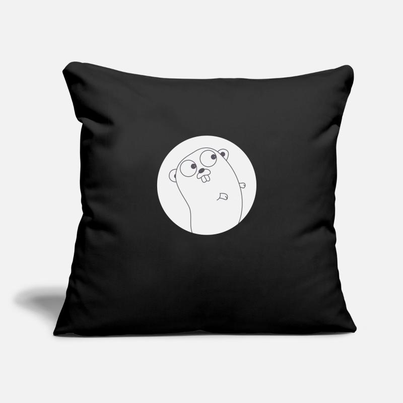 Golang Gopher Programmer T-Shirt Sofa pillowcase 17,3'' x 17,3'' (45 x 45 cm)