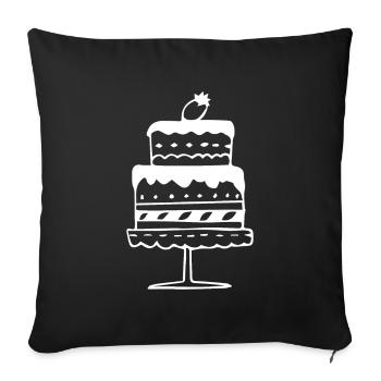 CAKE - Housse de coussin décorative 45 x 45 cm - noir - Devant