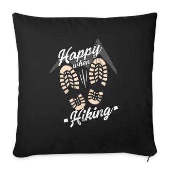 marche - Housse de coussin décorative 45 x 45 cm - noir - Devant