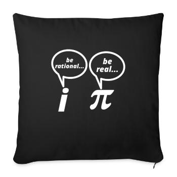 Mathématicien calculant le don de preuves mathématiques - Housse de coussin décorative 45 x 45 cm - noir - Devant