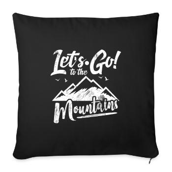 marche - Housse de coussin décorative 45 x 45 cm - noir - Devant