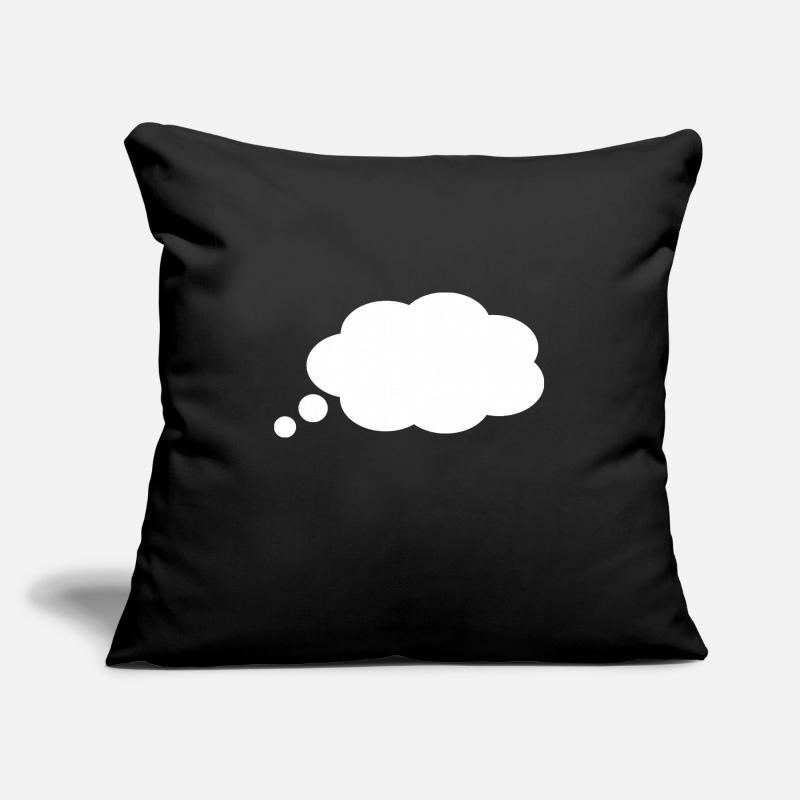 Bulle de pensée Housse de coussin décorative 45 x 45 cm