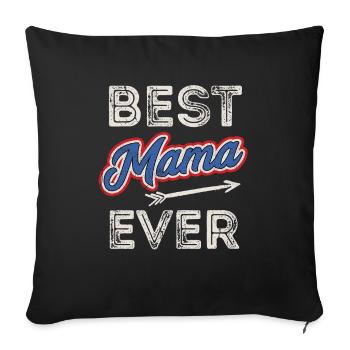 Best Abuela Ever Puerto Rico Grandma Mothers Day - Sofa pillowcase 17,3'' x 17,3'' (45 x 45 cm) - black - Front