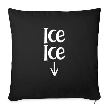 Schwangerschaft Schwanger Baby Geburt Geschenk - Sofakissenbezug 45 x 45 cm - Schwarz - Vorne