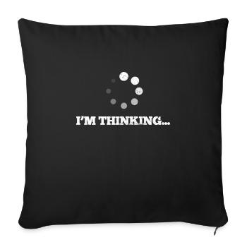 Nerd - Sofa pillowcase 17,3'' x 17,3'' (45 x 45 cm) - black - Front