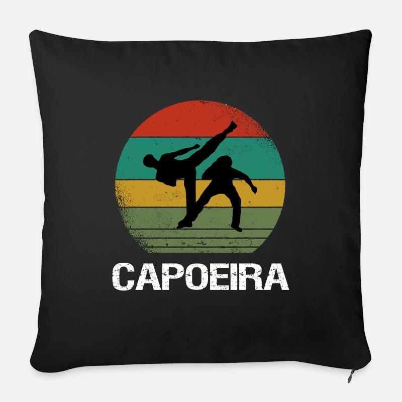 Capoeira Das ist mein Capoeira-Outfit - Sofakissenbezug 45 x 45 cm - Schwarz
